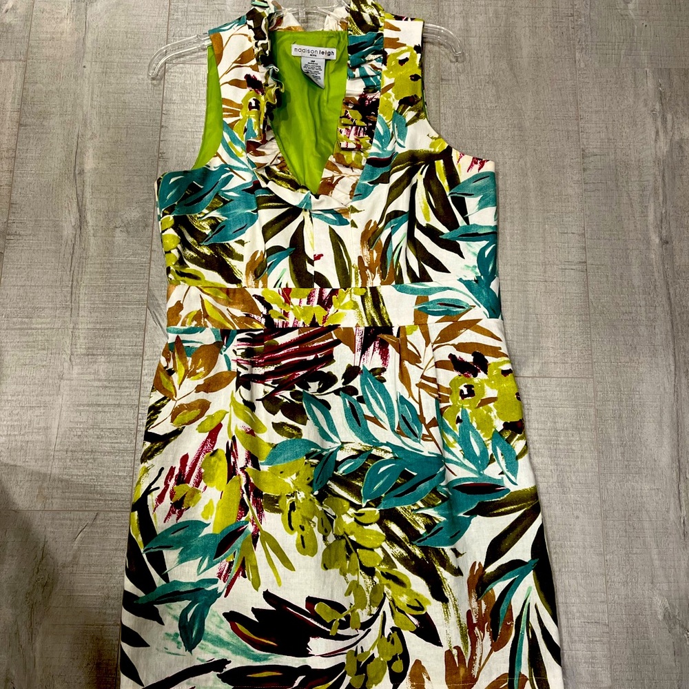 Madison Leigh dress ruffle v neck